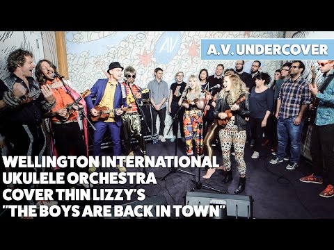 Wellington International Ukulele Orchestra covers Thin Lizzy’s “The Boys Are Back In Town”