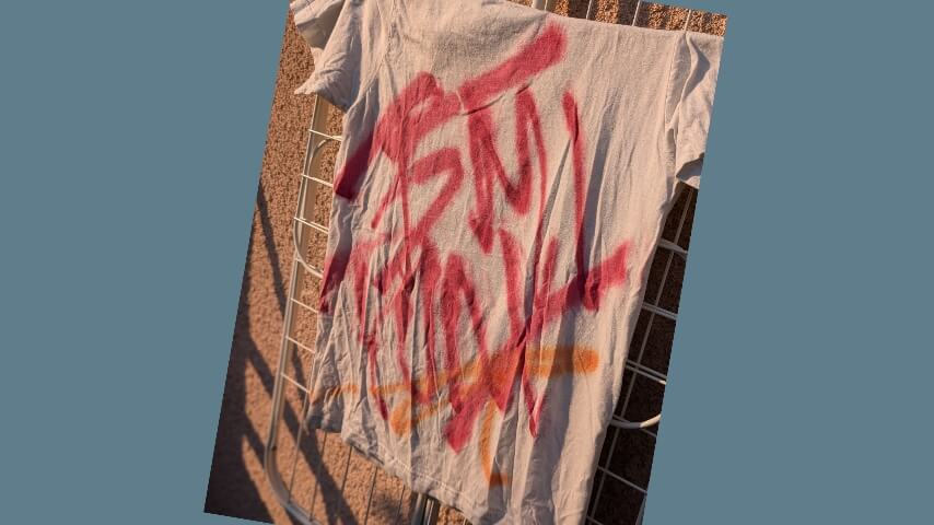 T-shirt autographed by Jeff Rosenstock (Photo: Jen Lennon)