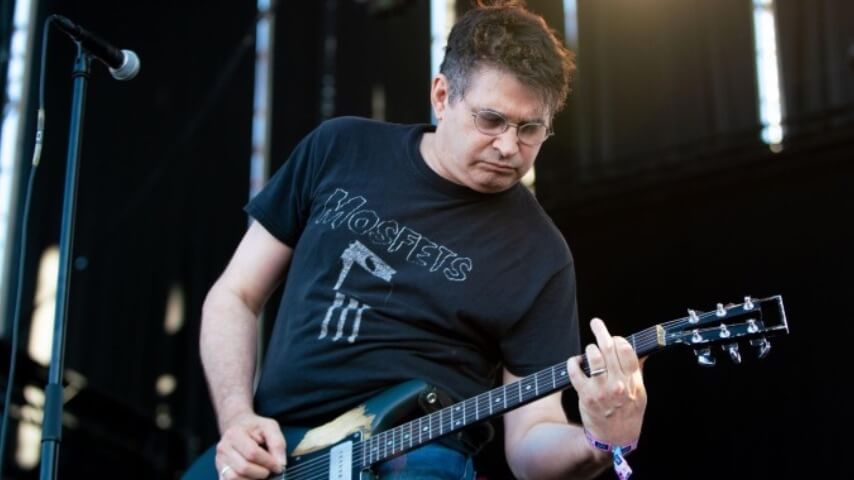 Steve Albini playing in Shellac at the Primavera Sound Festival in 2022 (Photo: Adela Loconte)